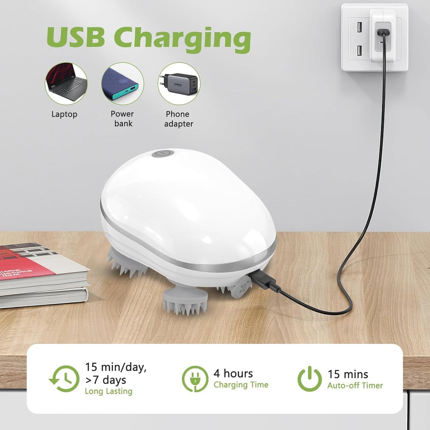 Scalp & Body Massager – 96 Silicone Nodes