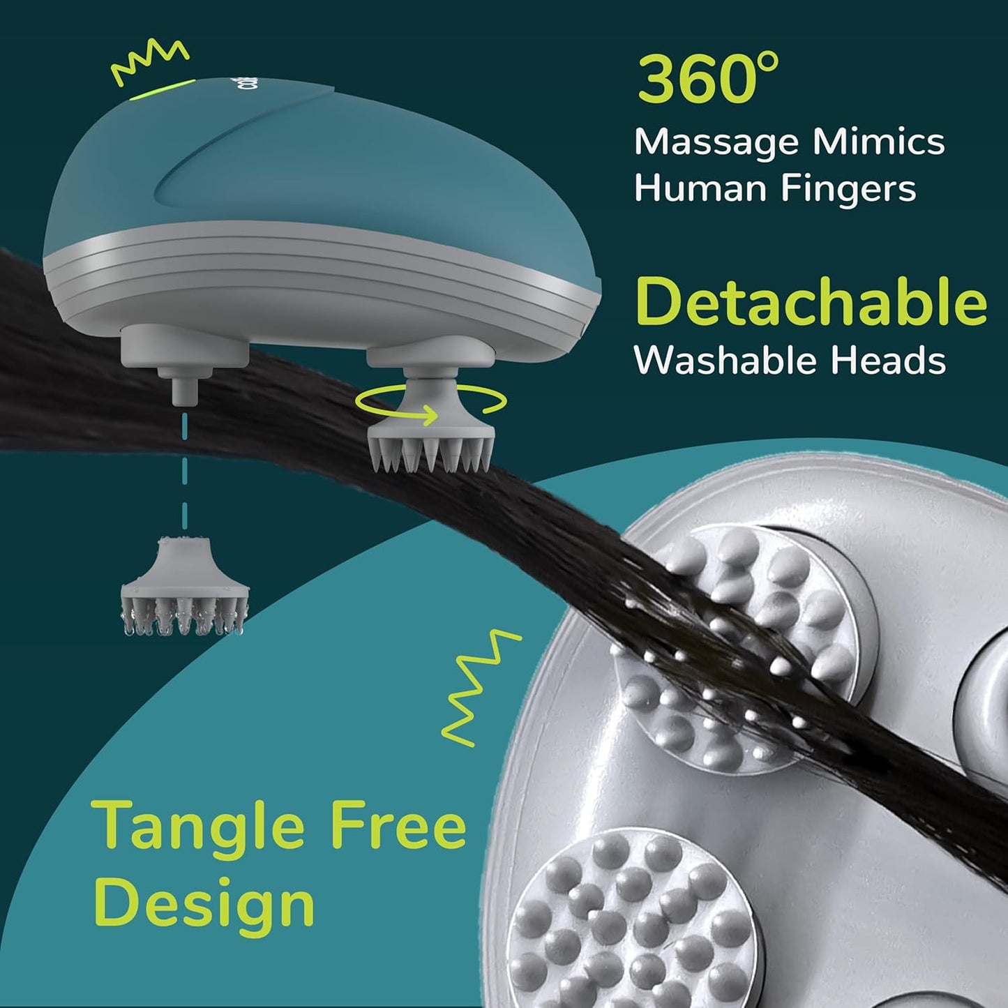 Scalp & Body Massager – 96 Silicone Nodes